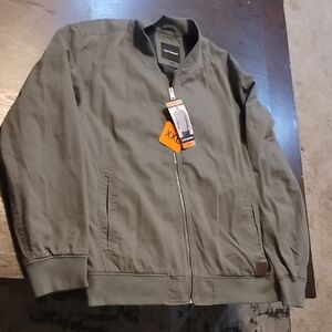 Lucky Brand Men's Khaki Bomber Jacket